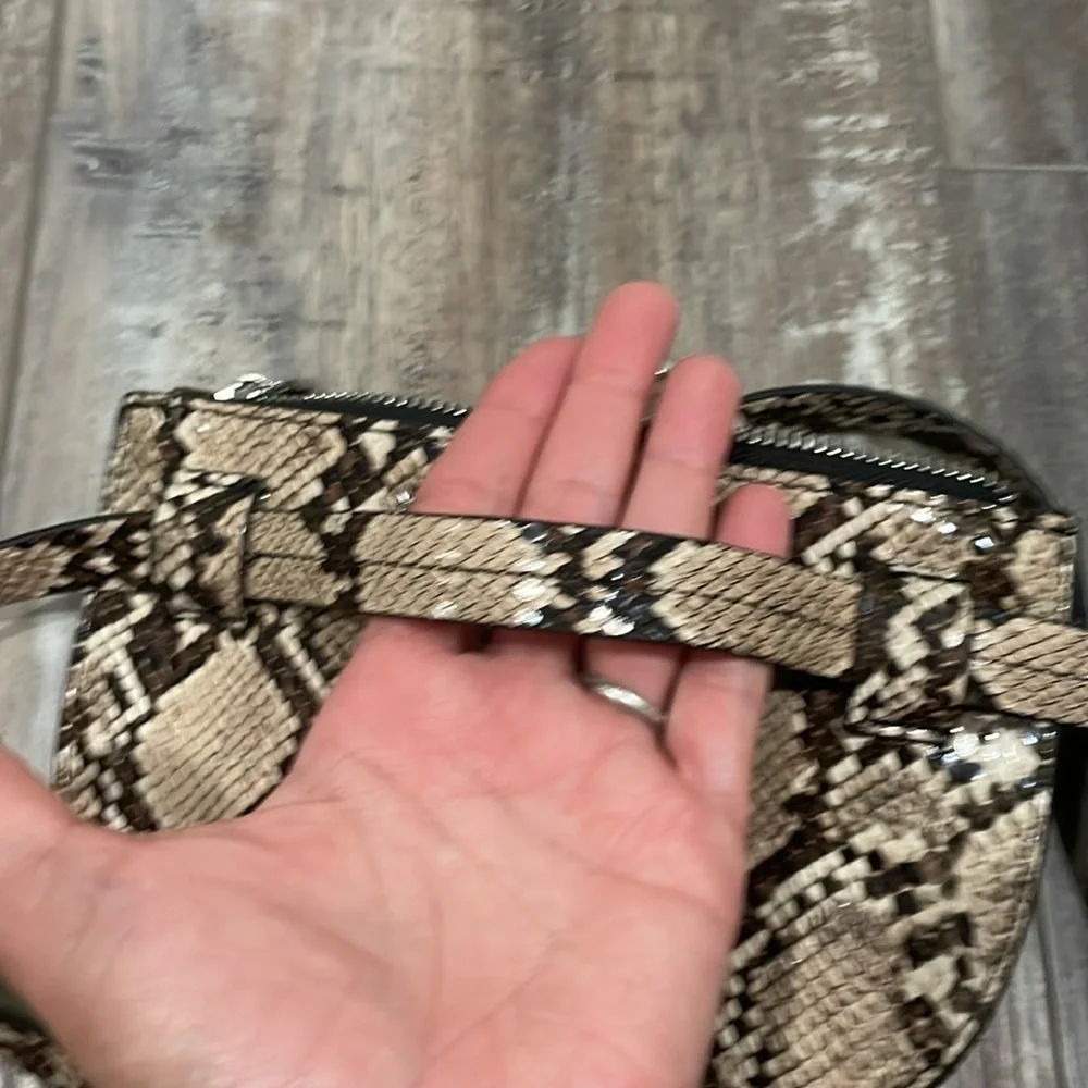 ZARA Snake Print Python Belt Bag Fanny Pack